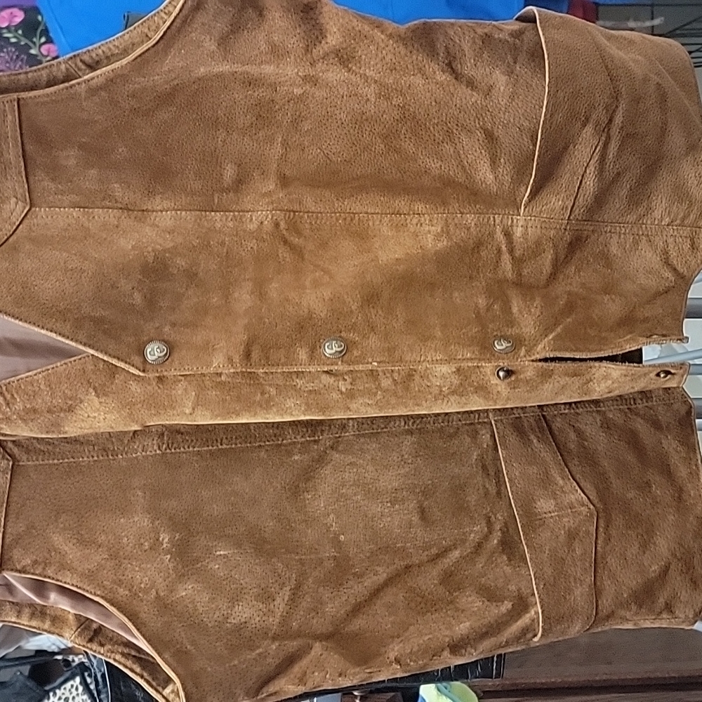 Leather vest